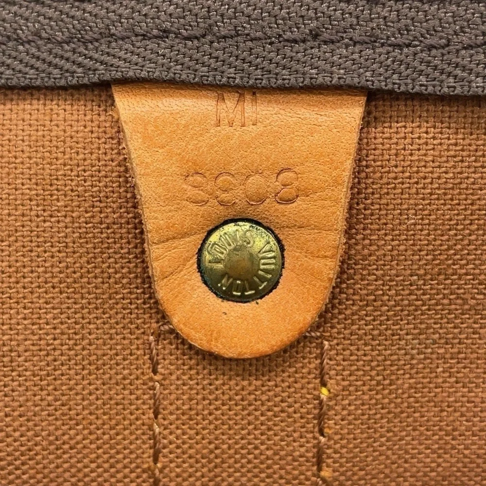 Auth Louis Vuitton Monogram Keepall 60 Boston Bag W/PadLock/Tag